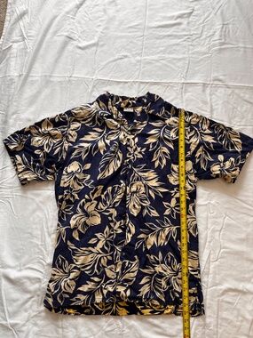 Go Barefoot LT Floral Blue Hawaiian Shirt